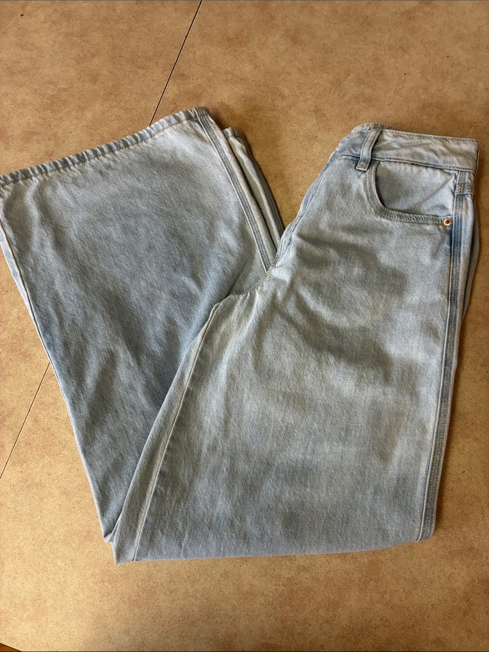 Simons Twik Light Blue High Rise Extra Wide-Leg Flare Jeans